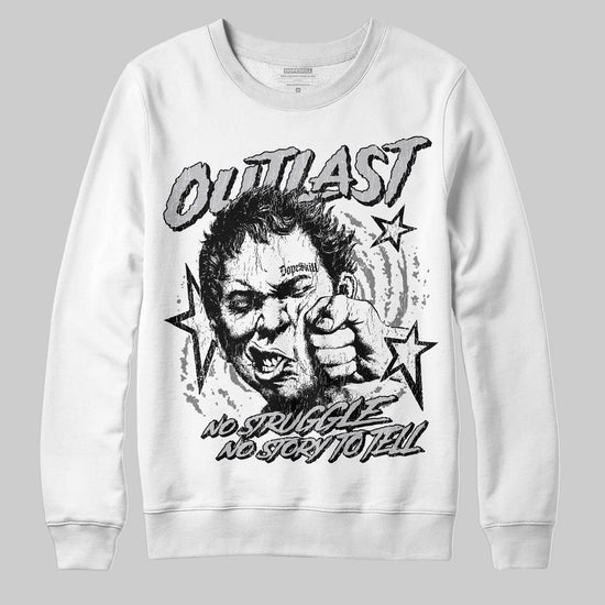 Grey Sneakers DopeSkill Sweatshirt Outlast Graphic Streetwear - White