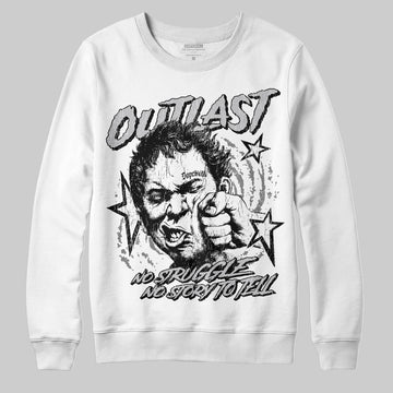 Grey Sneakers DopeSkill Sweatshirt Outlast Graphic Streetwear - White