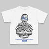 Royal Blue Sneakers DopeSkill Toddler Kids T-shirt Scared Money Don't Make No Money Graphic Streetwear - White