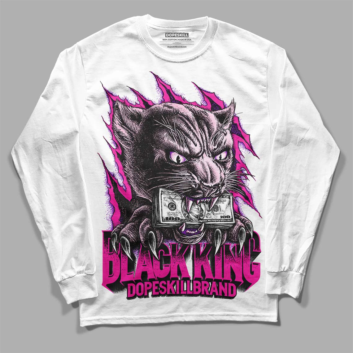 Dunk Low Triple Pink DopeSkill Long Sleeve T-Shirt Black King Graphic Streetwear - White