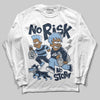 Asics Gel-Cumulus 16 Wash/Independence Blue DopeSkill Long Sleeve T-Shirt No Risk No Story Graphic Streetwear - White