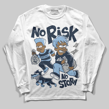Asics Gel-Cumulus 16 Wash/Independence Blue DopeSkill Long Sleeve T-Shirt No Risk No Story Graphic Streetwear - White
