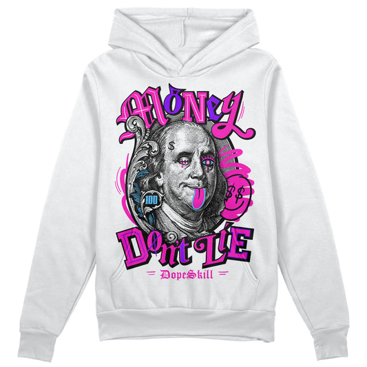 Dunk Low GS “Active Fuchsia” DopeSkill Hoodie Sweatshirt Money Don't Lie Graphic Streetwear - White