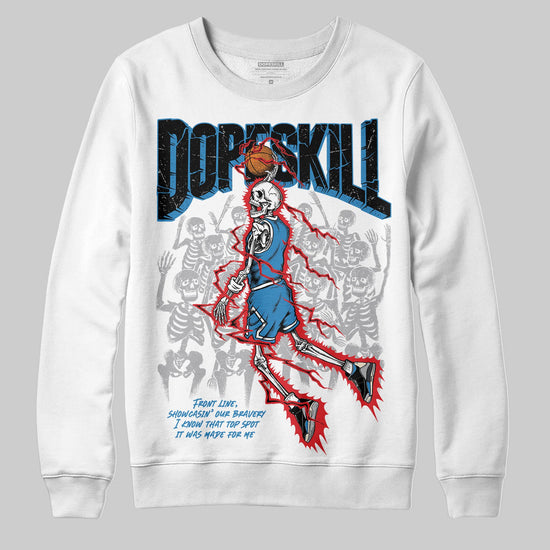 Jordan 3 Retro OG Rare Air DopeSkill Sweatshirt Thunder Dunk Graphic Streetwear - White