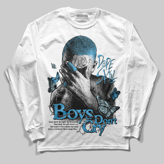 Jordan 11 Retro Legend Blue DopeSkill Long Sleeve T-Shirt Boys Don't Cry Graphic Streetwear - White