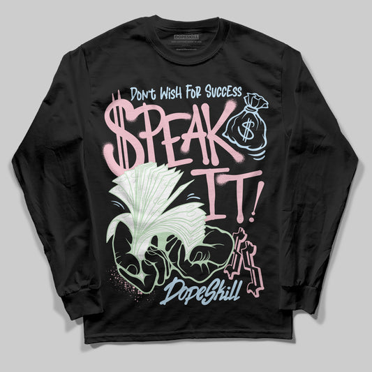 Jordan 4 Retro Valentine's Day (2026) (GS) DopeSkill Long Sleeve T-Shirt Speak It Graphic Streetwear - Black