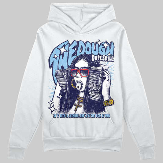 University Blue Sneakers DopeSkill Hoodie Sweatshirt The Dough Graphic Streetwear - White