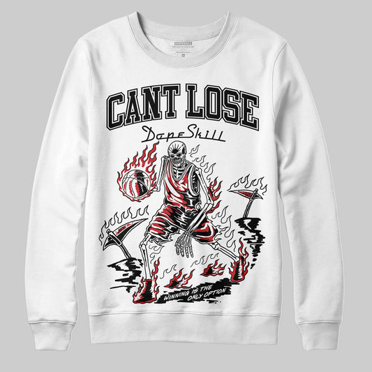 Jordan 11 Retro Low Bred (2025) DopeSkill Sweatshirt Cant Lose Graphic Streetwear - White