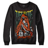 Dunk Low Team Dark Green Orange DopeSkill Sweatshirt Life or Die Graphic Streetwear - Black