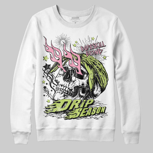 Chase B x Travis Scott x Jordan Jumpman Jack DopeSkill Sweatshirt Drip Season Graphic Streetwear - White