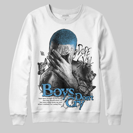 Jordan 10 OG “Steel” DopeSkill Sweatshirt Boys Don't Cry Graphic Streetwear - White 