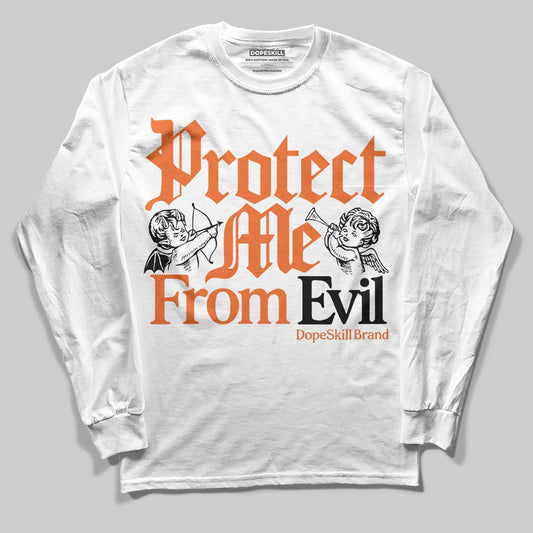 Jordan 1 Retro High OG Shattered Backboard (2025) DopeSkill Long Sleeve T-Shirt Protect Me From Evil Graphic Streetwear - White