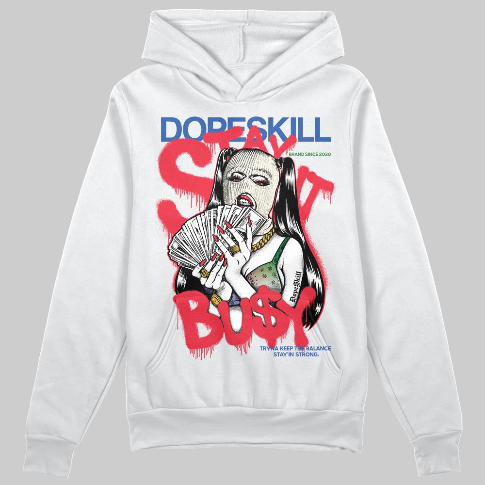 Jordan 11 Retro 285 Atlanta DopeSkill Hoodie Sweatshirt Stay It Busy Graphic Streetwear - White