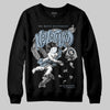 Jordan 40 “Blue Suede” DopeSkill Sweatshirt Nevermind Graphic Streetwear - Black