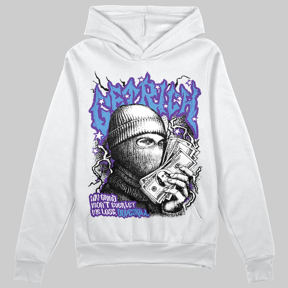 PURPLE Sneakers DopeSkill Hoodie Sweatshirt Wealthy Graphic Streetwear - White