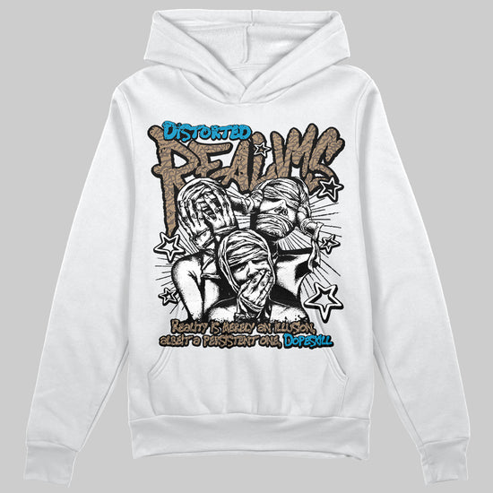 Jordan 3 GS “We Outside” DopeSkill Hoodie Sweatshirt Distorted Realms Graphic Streetwear - White