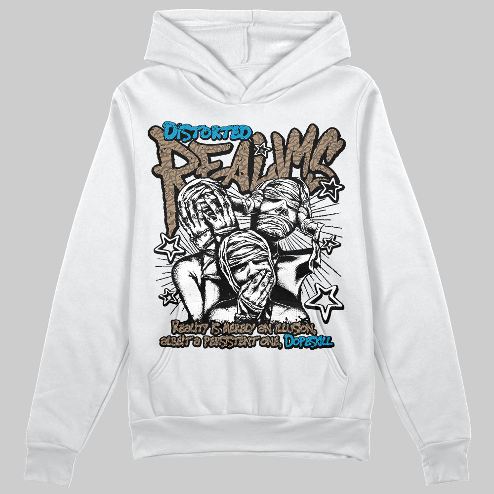 Jordan 3 GS “We Outside” DopeSkill Hoodie Sweatshirt Distorted Realms Graphic Streetwear - White