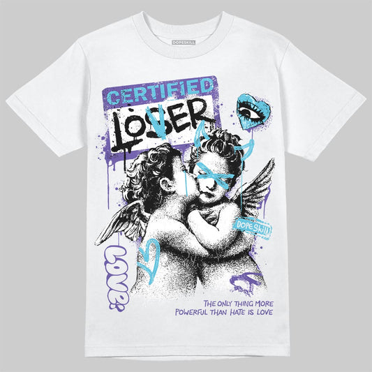 Jordan 8 Aqua DopeSkill T-Shirt Certified Lover Graphic Streetwear - White 