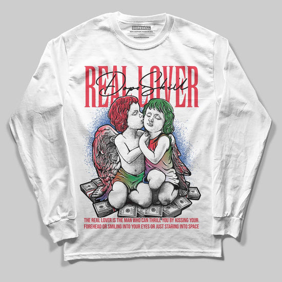 Jordan 11 Retro 285 Atlanta DopeSkill Long Sleeve T-Shirt Real Lover Graphic Streetwear - White
