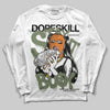 Jordan 4 Retro OG SP Undefeated (2025) DopeSkill Long Sleeve T-Shirt Stay It Busy Graphic Streetwear - White