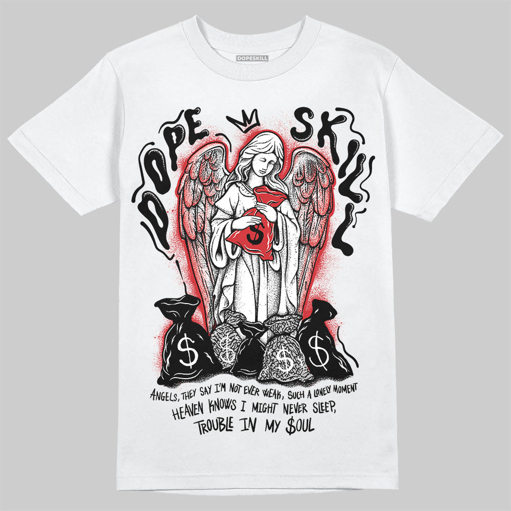 Jordan 3 OG “Black Cement” DopeSkill T-Shirt Angels Graphic Streetwear - White 