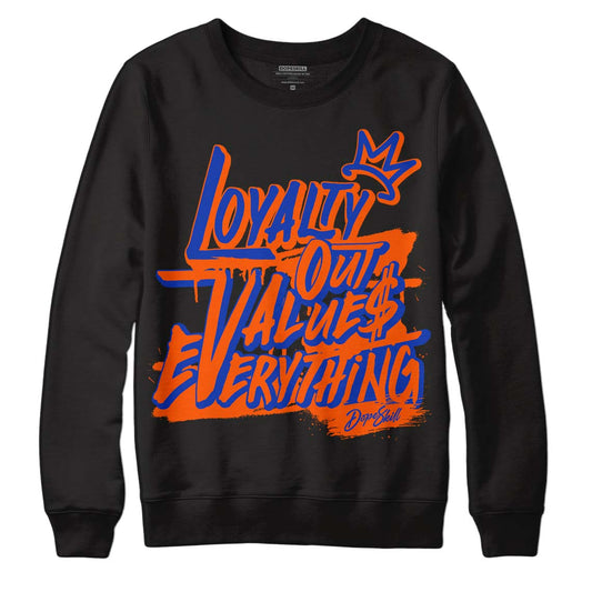 Dunk Low Futura Orange Blaze DopeSkill Sweatshirt LOVE Graphic Streetwear - Black