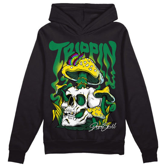 Jordan 5 “Lucky Green” DopeSkill Hoodie Sweatshirt Trippin Graphic Streetwear - Black