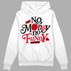 Jordan 4 Red Thunder DopeSkill Hoodie Sweatshirt No Money No Funny Graphic Streetwear - White 