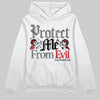 Jordan 3 OG “Black Cement” DopeSkill Hoodie Sweatshirt Protect Me From Evil Graphic Streetwear - White