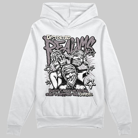 A Ma Maniére x Air Jordan 6 Retro “Smoky Mauve”⁠ DopeSkill Hoodie Sweatshirt Distorted Realms Graphic Streetwear - White