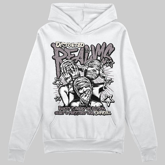 A Ma Maniére x Air Jordan 6 Retro “Smoky Mauve”⁠ DopeSkill Hoodie Sweatshirt Distorted Realms Graphic Streetwear - White