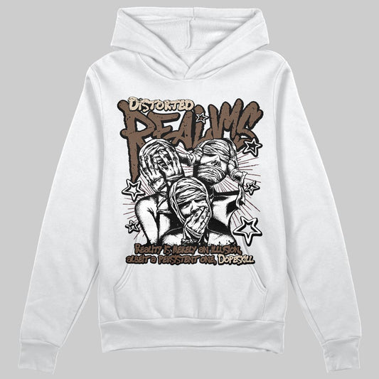 A Ma Maniére x Air Jordan 4 “Dark Mocha” DopeSkill Hoodie Sweatshirt Distorted Realms Graphic Streetwear - White
