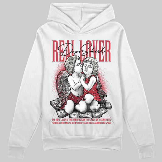 Jordan 4 “Sierra Red" DopeSkill Hoodie Sweatshirt Real Lover Graphic Streetwear - White