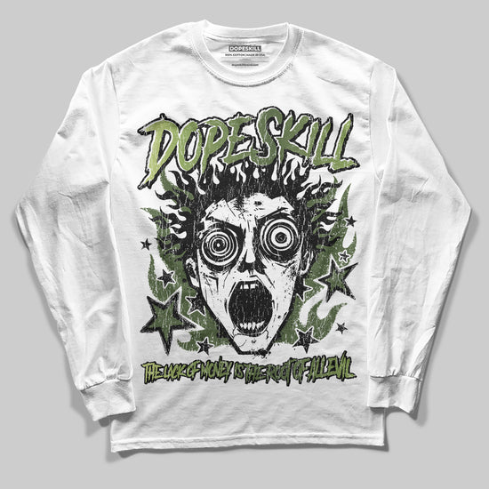 Foamposite Pro 'Pine Green' DopeSkill Long Sleeve T-Shirt Root of Evil Graphic Streetwear - White