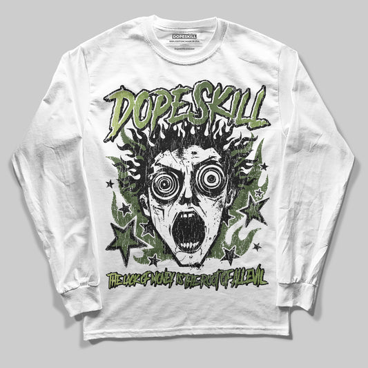 Foamposite Pro 'Pine Green' DopeSkill Long Sleeve T-Shirt Root of Evil Graphic Streetwear - White