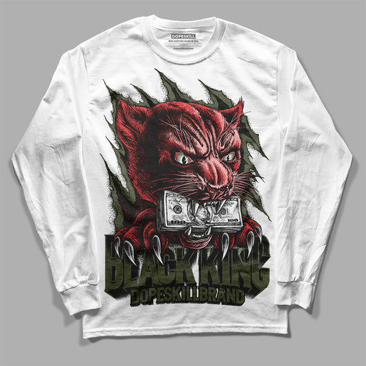 Dunk Mystic Red Cargo Khaki DopeSkill Long Sleeve T-Shirt Black King Graphic Streetwear - White