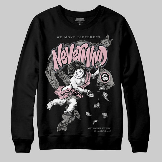 Air Max 95 OG “Pink Foam” DopeSkill Sweatshirt Nevermind Graphic Streetwear - Black
