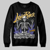 Jordan 4 Retro Lakers DopeSkill Sweatshirt Laid Back Graphic Streetwear - Black