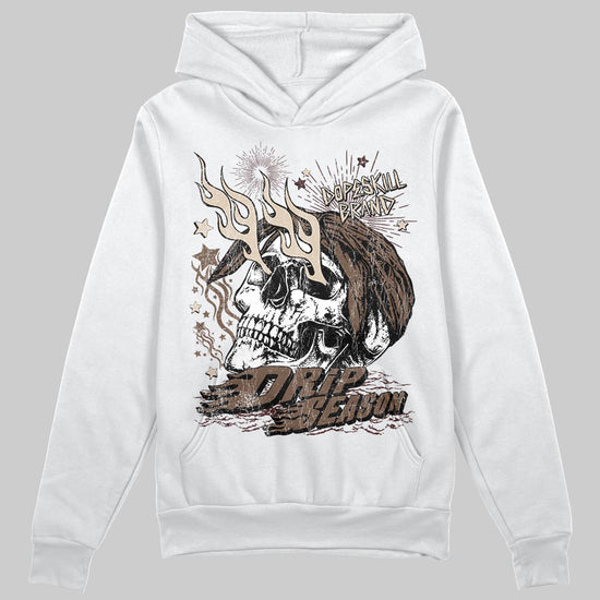 A Ma Maniére x Air Jordan 4 “Dark Mocha” DopeSkill Hoodie Sweatshirt Drip Season Graphic Streetwear - White 