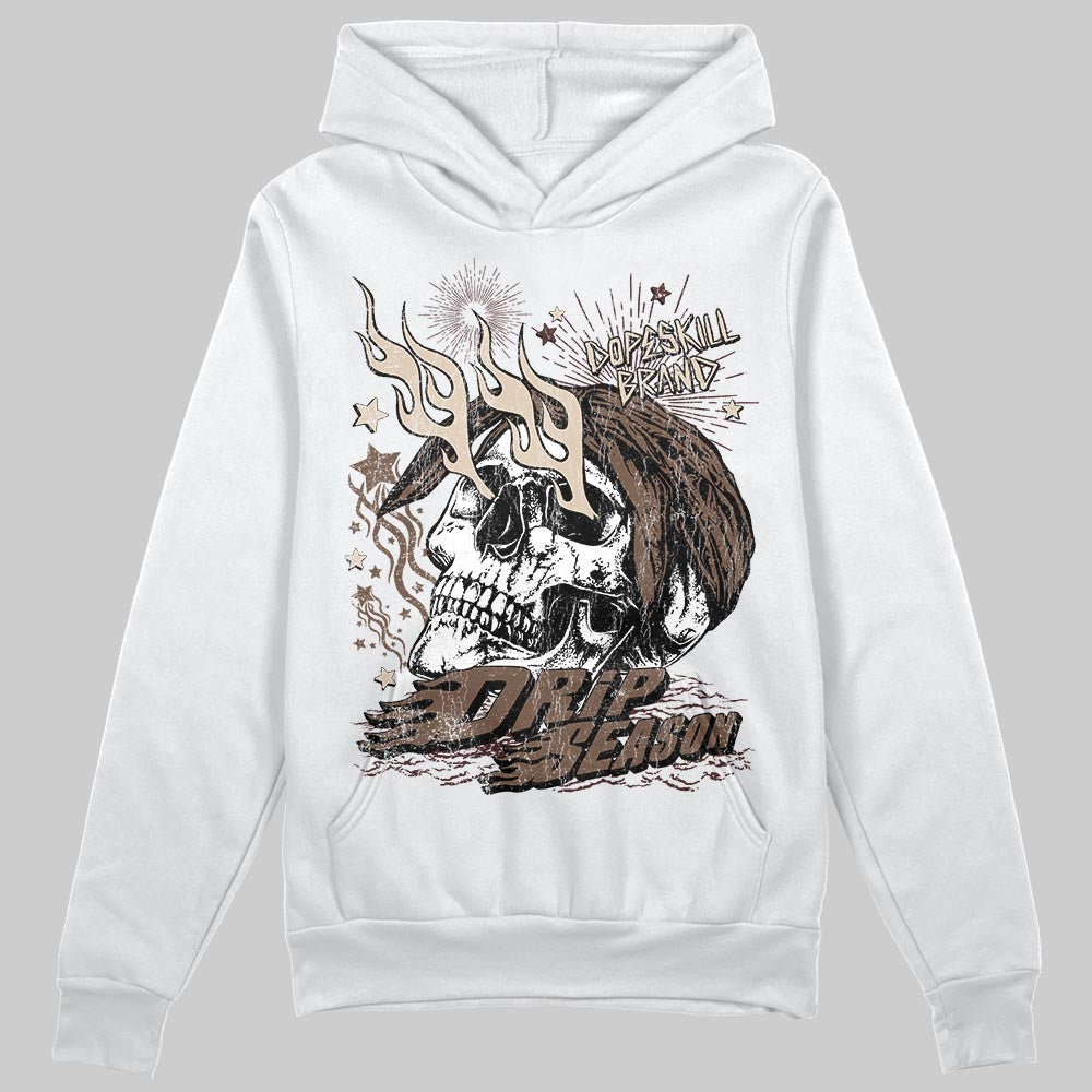 A Ma Maniére x Air Jordan 4 “Dark Mocha” DopeSkill Hoodie Sweatshirt Drip Season Graphic Streetwear - White 