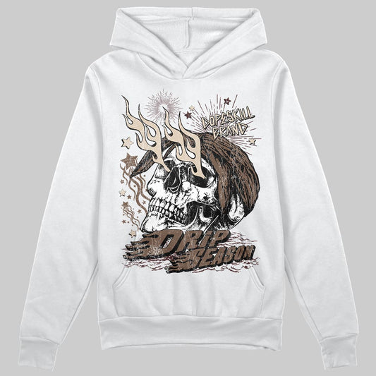 A Ma Maniére x Air Jordan 4 “Dark Mocha” DopeSkill Hoodie Sweatshirt Drip Season Graphic Streetwear - White 