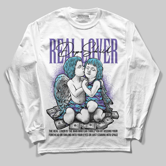 Jordan 8 Retro 'Aqua' 2025 DopeSkill Long Sleeve T-Shirt Real Lover Graphic Streetwear - White