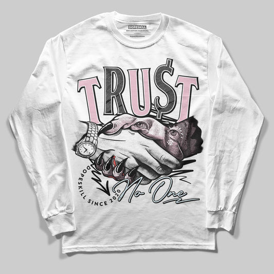 Jordan 5 OG “35th Anniversary” DopeSkill Long Sleeve T-Shirt Trust No One Graphic Streetwear - White