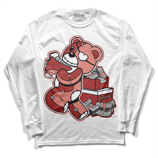 Jordan 13 “Dune Red” DopeSkill Long Sleeve T-Shirt Bear Steals Sneaker Graphic Streetwear - White