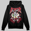 Jordan 4 “Sierra Red" DopeSkill Hoodie Sweatshirt At The Top Graphic Streetwear - Black