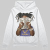 Jordan 4 Retro Lakers DopeSkill Hoodie Sweatshirt Rich Youth Graphic Streetwear - White
