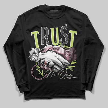 Chase B x Travis Scott x Jordan Jumpman Jack DopeSkill Long Sleeve T-Shirt Trust No One Graphic Streetwear - Black