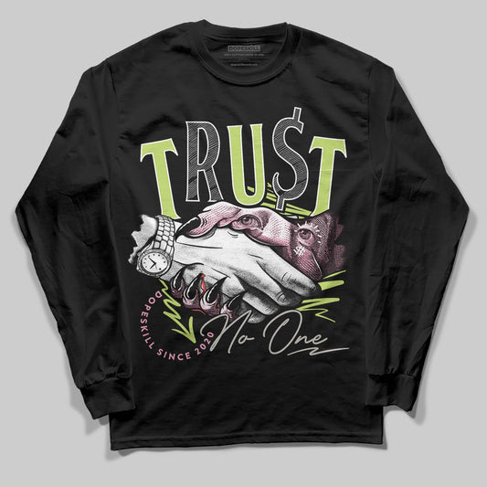 Chase B x Travis Scott x Jordan Jumpman Jack DopeSkill Long Sleeve T-Shirt Trust No One Graphic Streetwear - Black