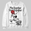 Jordan 11 “Bred Velvet” DopeSkill Sweatshirt Play together, Stay together Graphic Streetwear - White