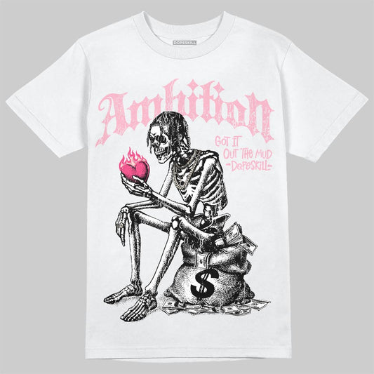 Jordan 4 "Iced Carmine" DopeSkill T-Shirt Ambition Graphic Streetwear - White
